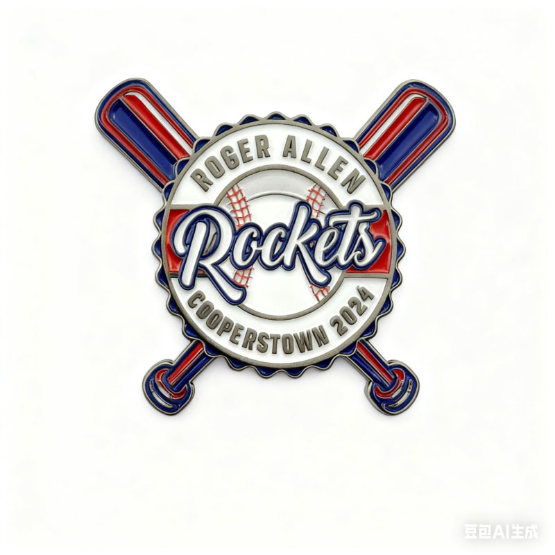 baseball soft enamel pin
