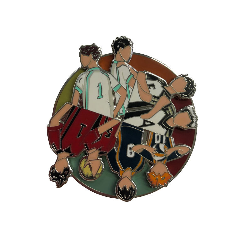 rotate hard enamel pin+print